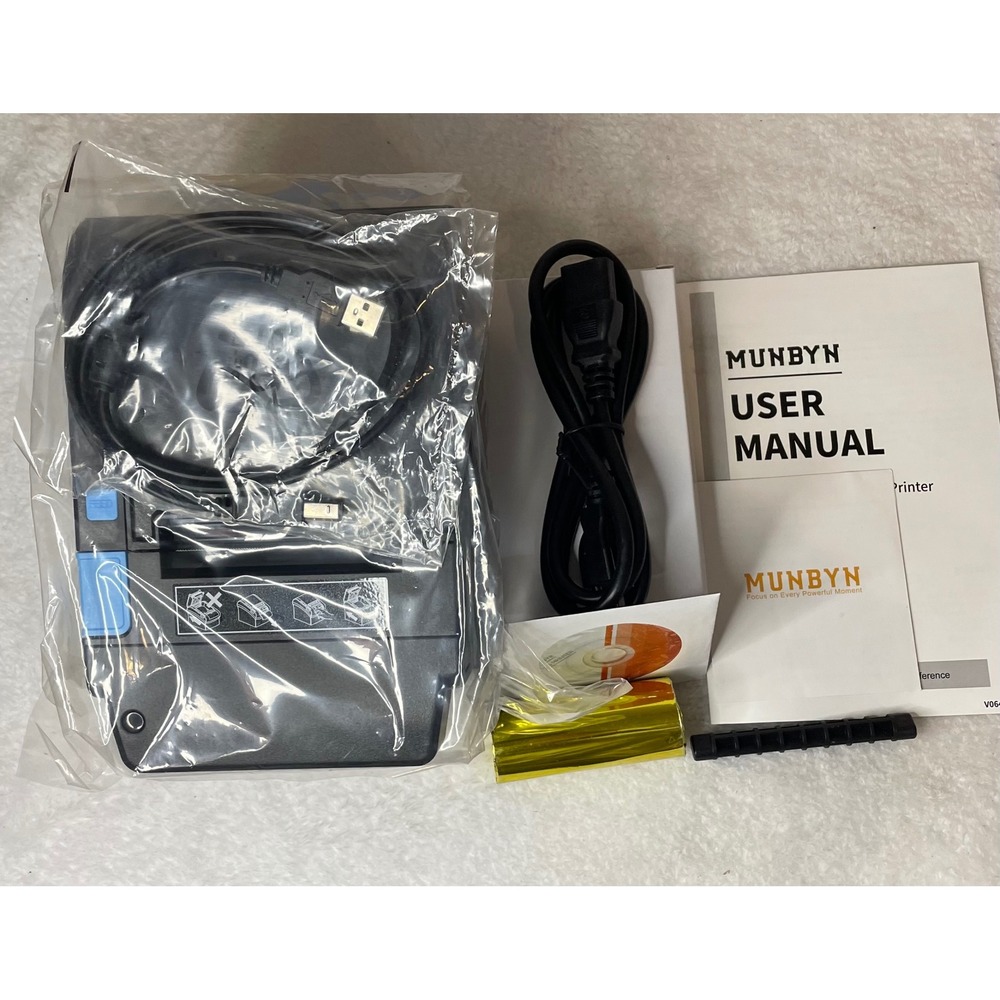 Munbyn Thermal Shipping Label Printer USB Desktop High Speed ITPP941 Black